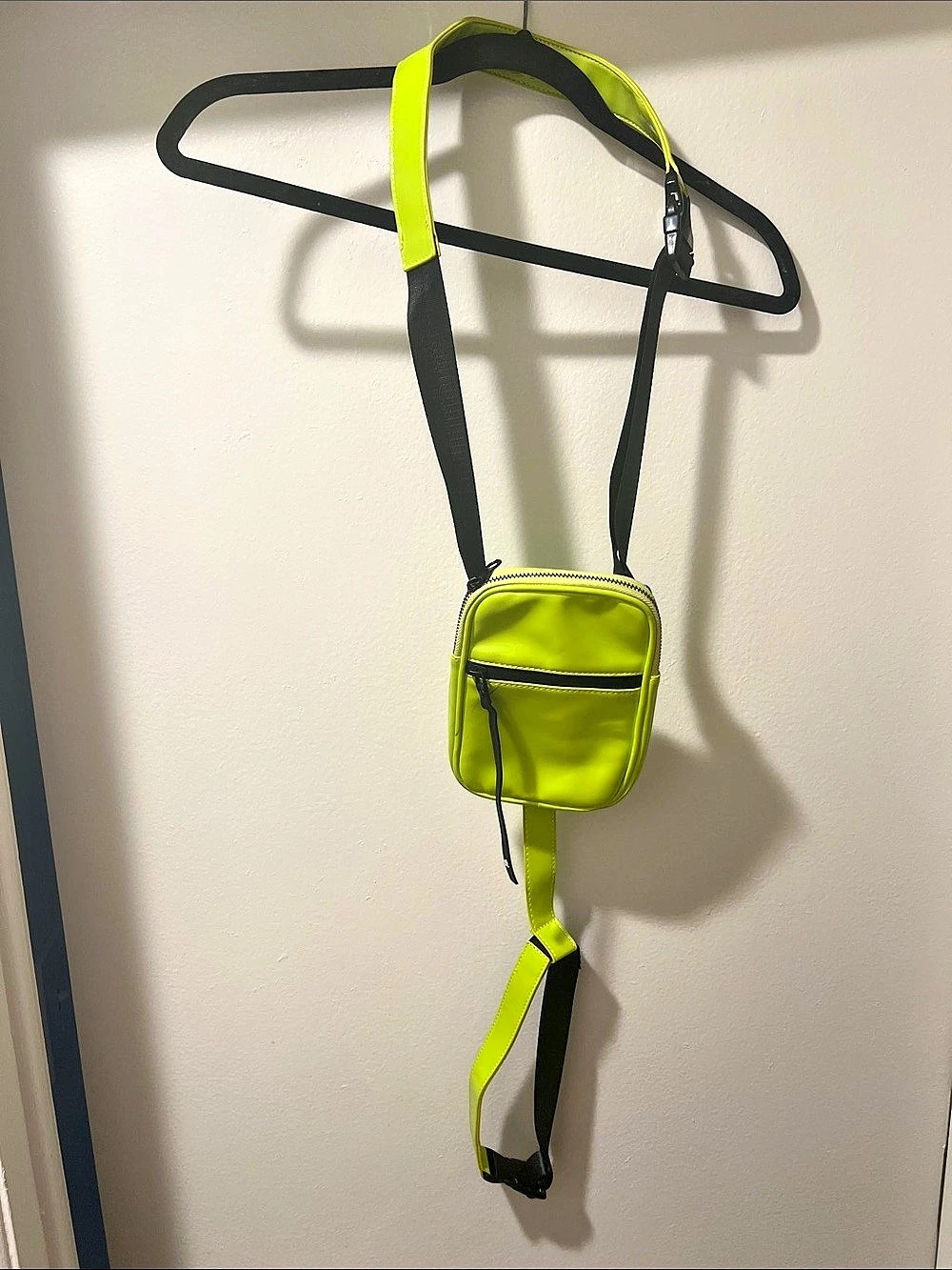 Mini Crossbody Bag in Green & Black Like New
